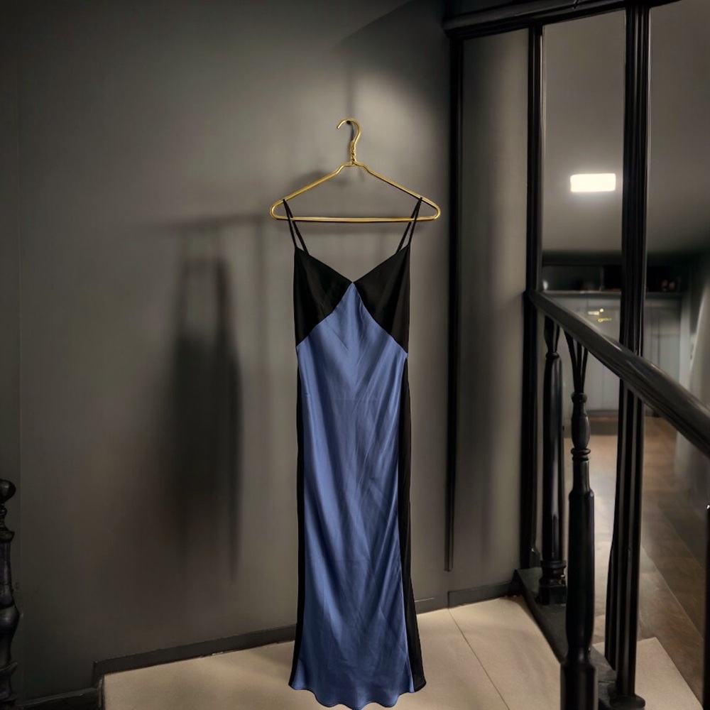 Two tone slip dress